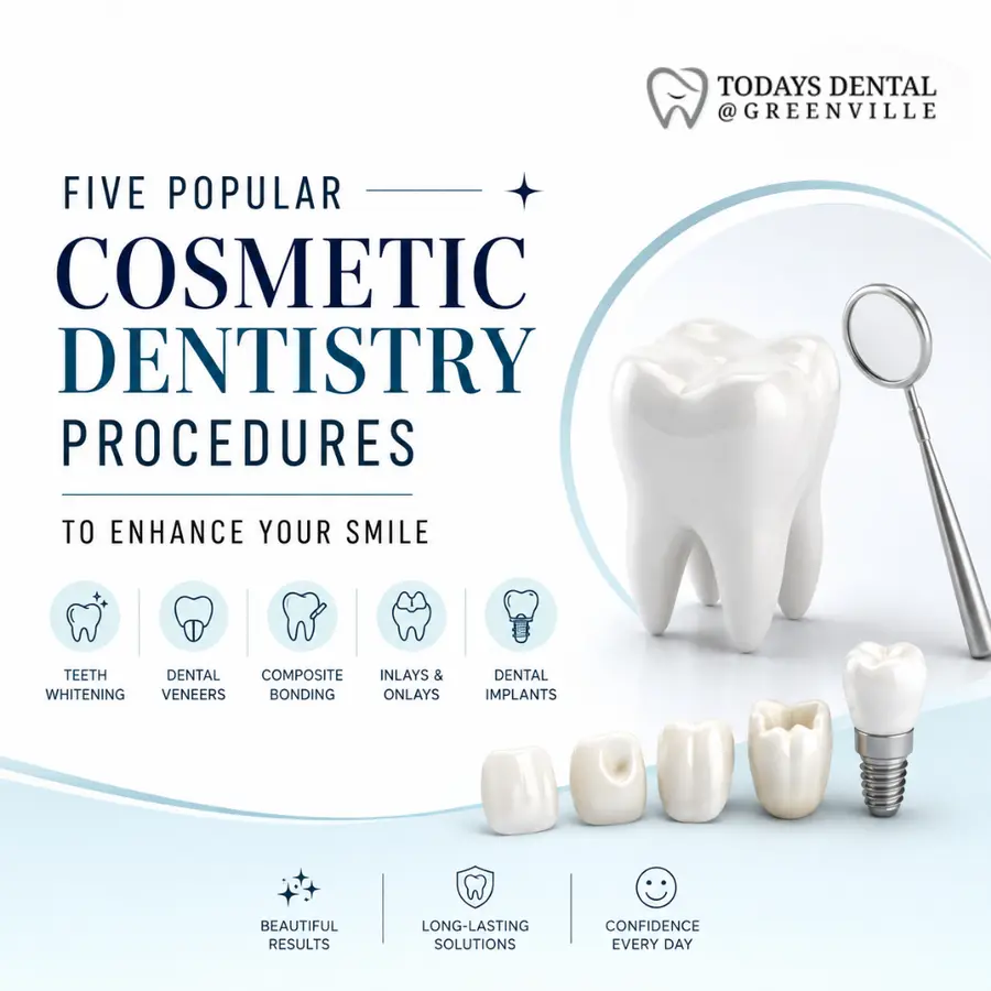 Five Popular Cosmetic Dentistry Procedures to Enhance Your Smile